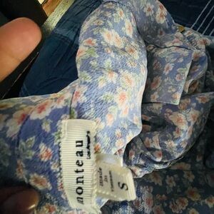 Monteau Blue Floral Dress